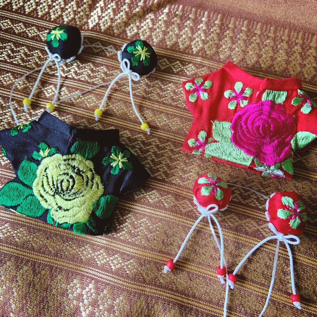 刺繍チャイナセット（12センチ用）