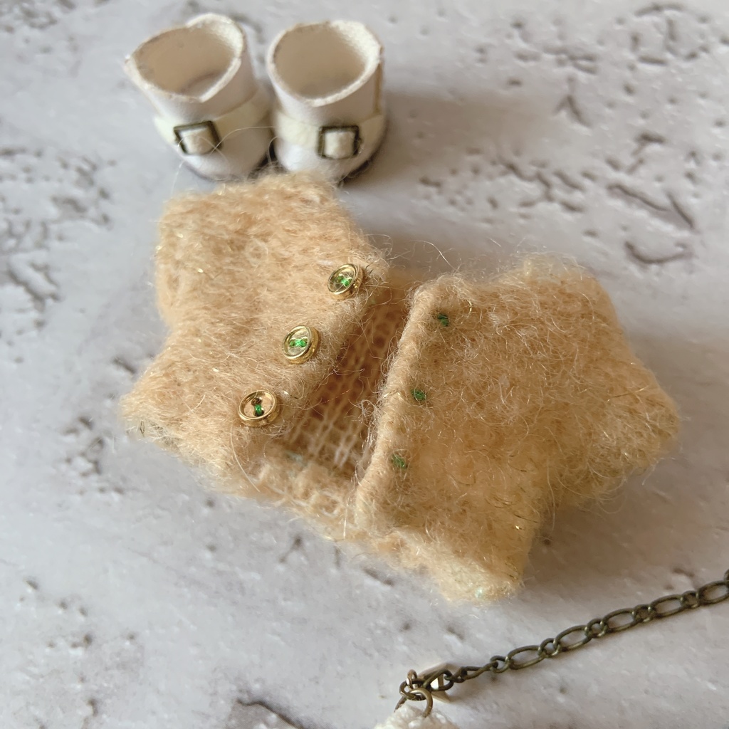 金糸入りモヘアニット