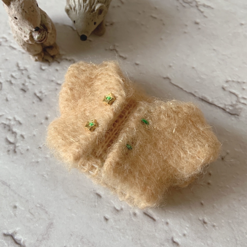 金糸入りモヘアニット