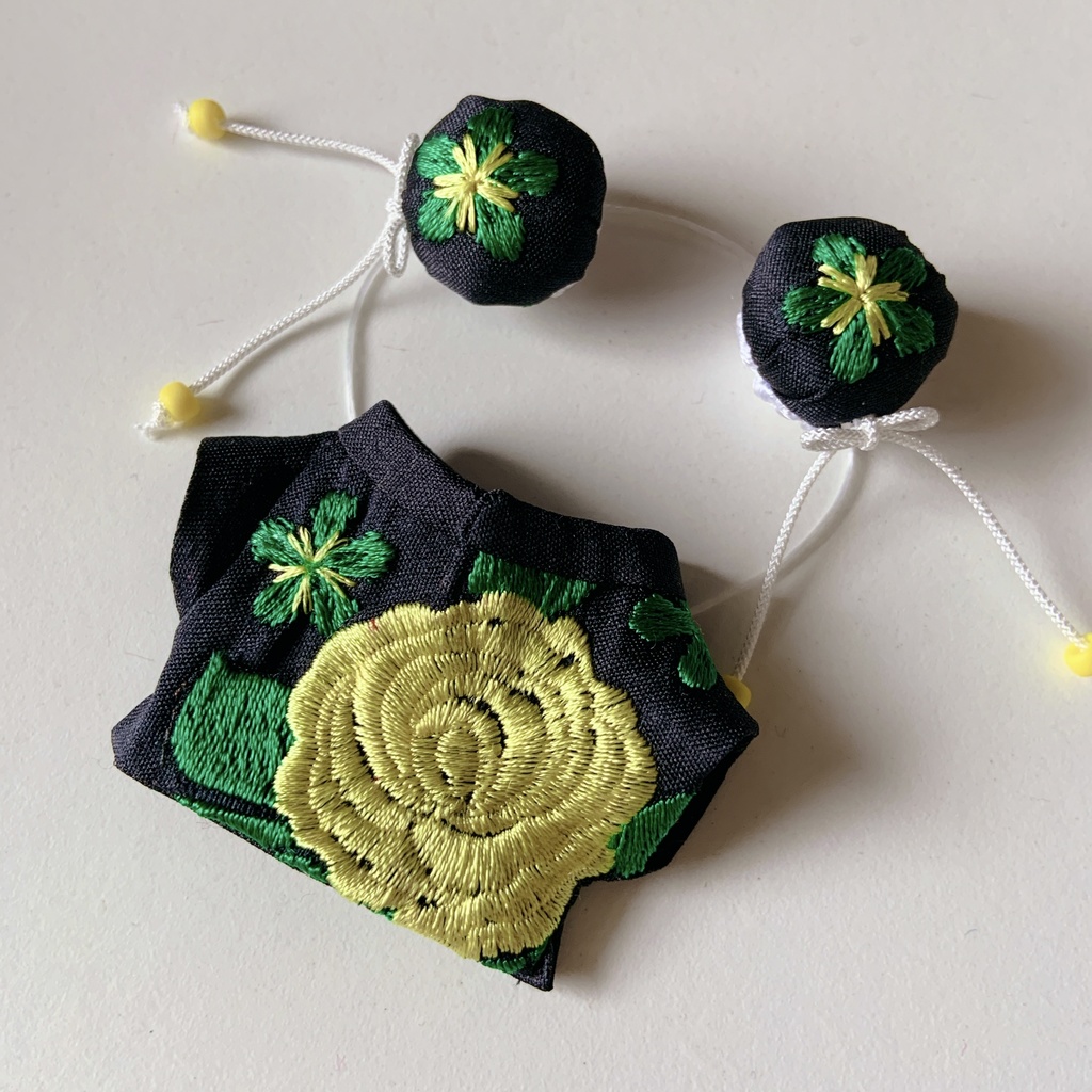 刺繍チャイナセット(10センチ用)