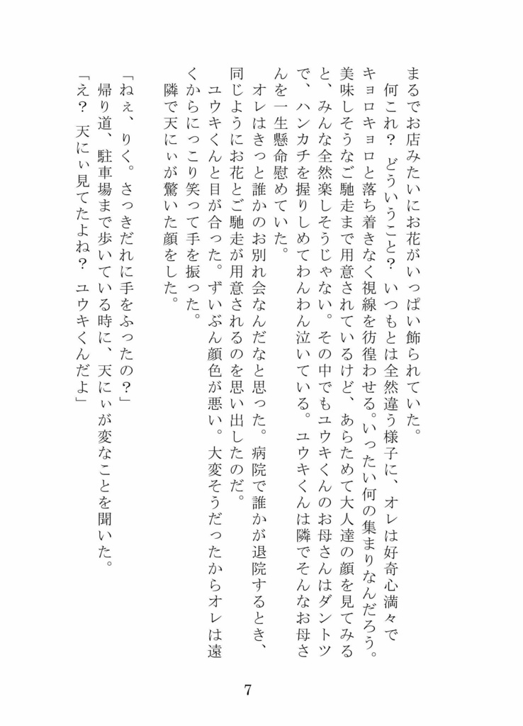小説『陸、バイバイして。』
