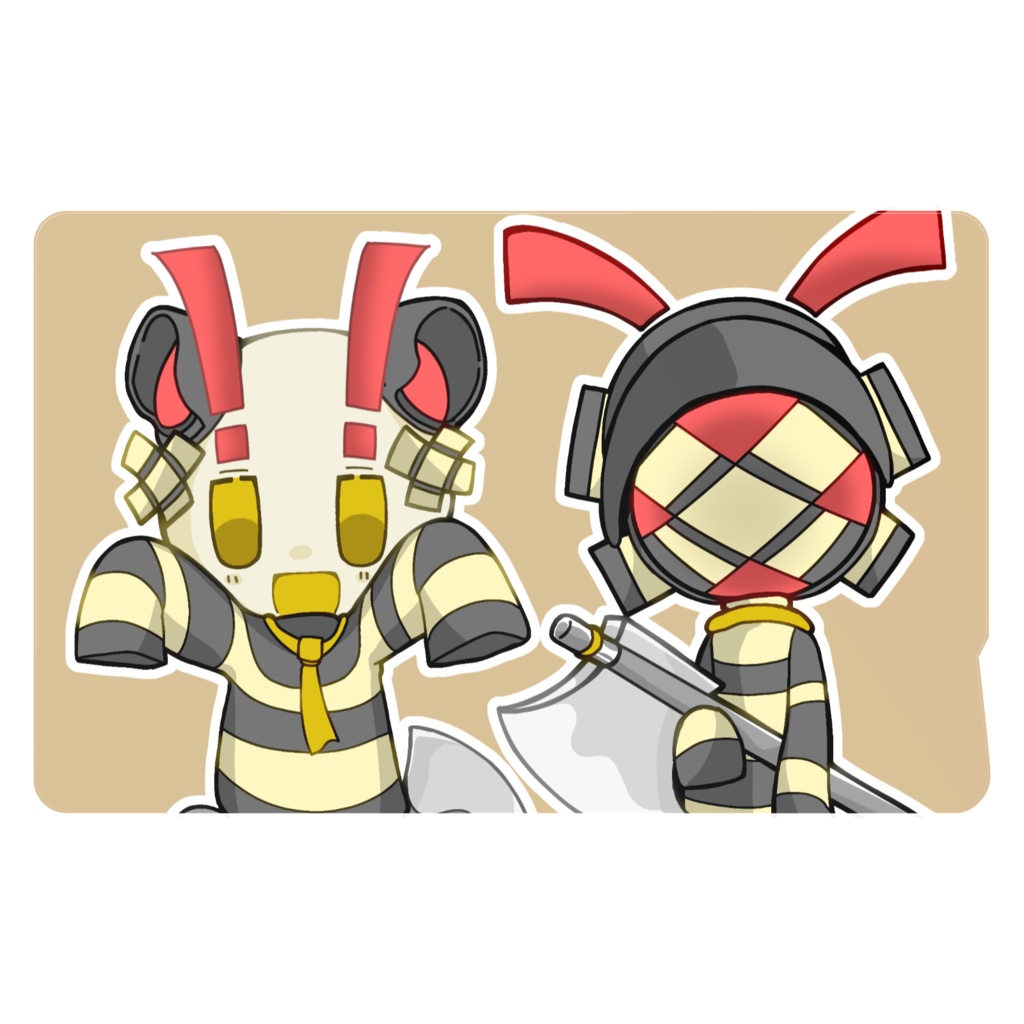 遮断機ステッカー