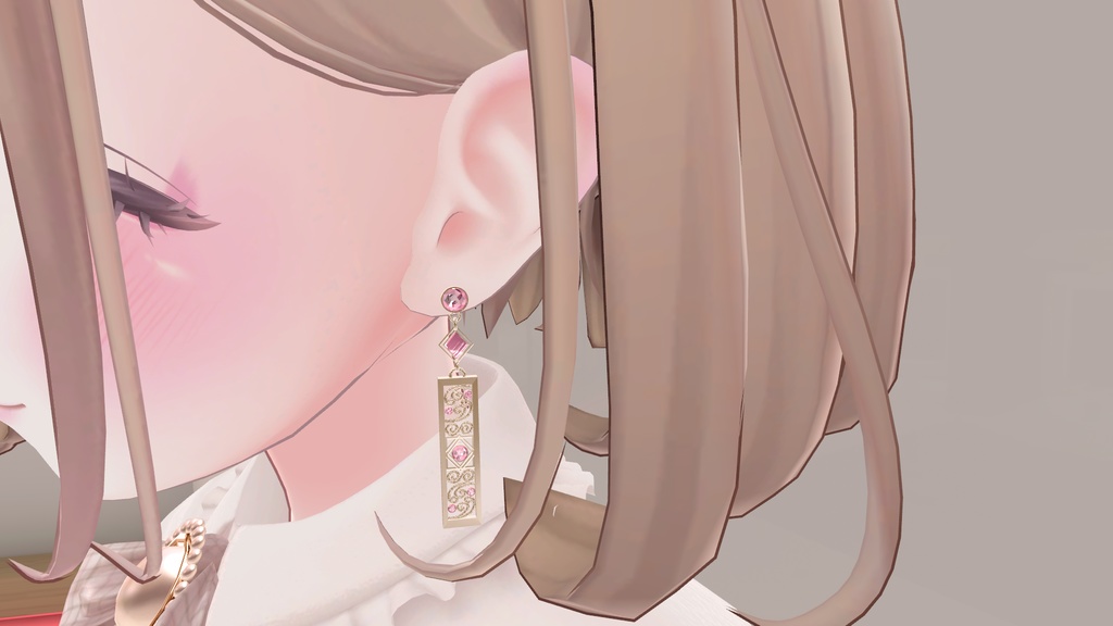 揺れる透かしピアス【男女兼用】