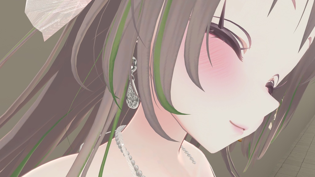 リーフ模様のピアス