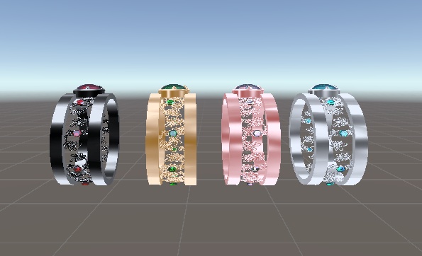 リーフのリング【男女兼用】