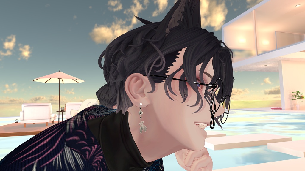 【揺れる♪】金魚のピアス【全アバターに使えます!】