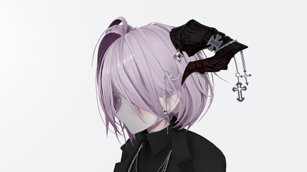 【男女兼用】菱形デザインアクセサリーセット【つけ方色々♪】