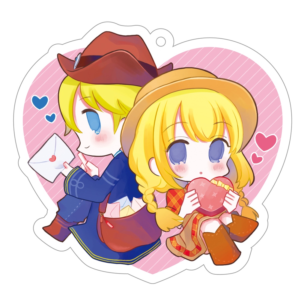 カップリングアクリルキーホルダー〜ハッピーバレンタイン〜