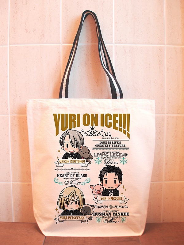勇利＆ヴィクトル＆ユリオ肩掛けトートバッグ2