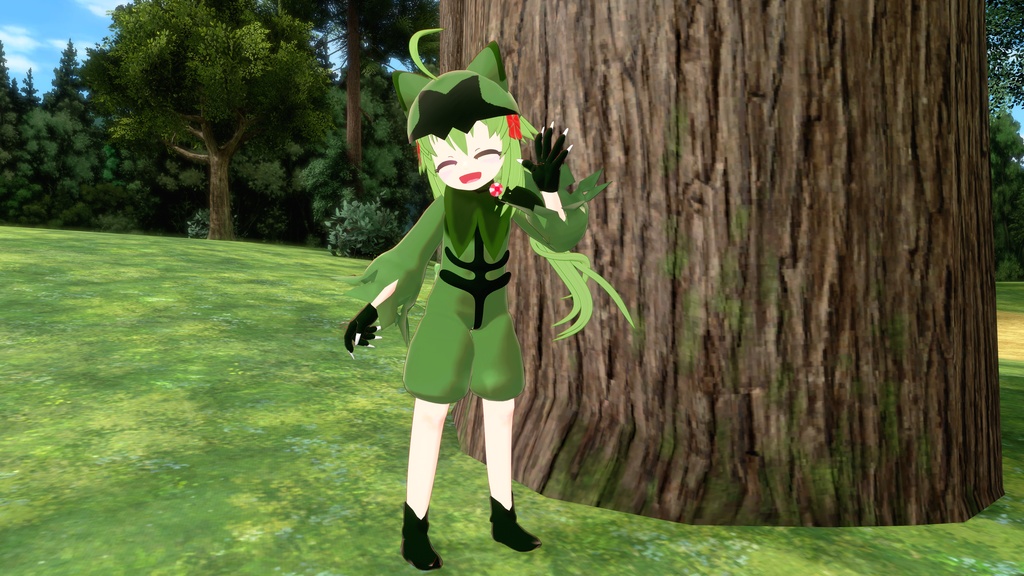 VRC向け衣装 #進化のくさねこ 【オリジナル3Dモデル】