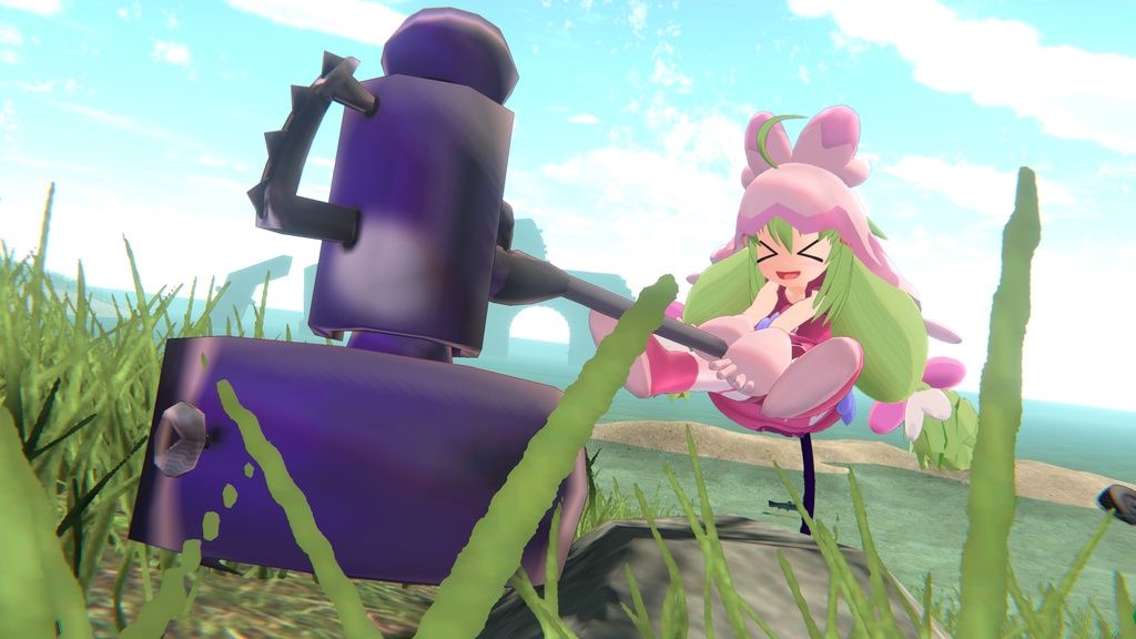 VRC向け衣装 #でっかいハンマー 【オリジナル3Dモデル】