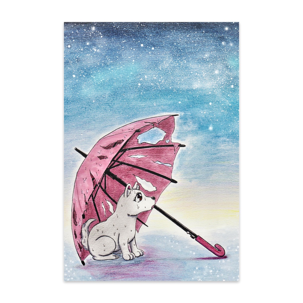 雨宿り ポストカード