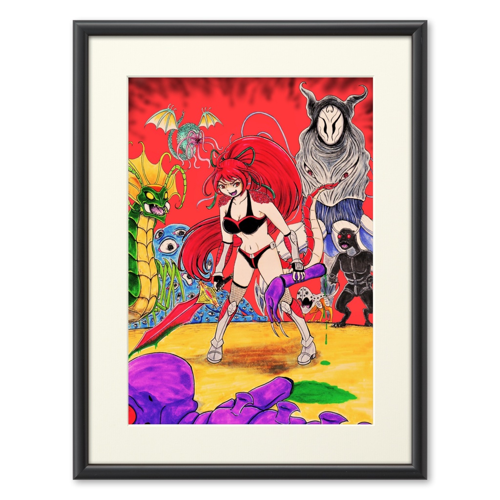 ドラゴンレディーナイト複製画(プリモアート)