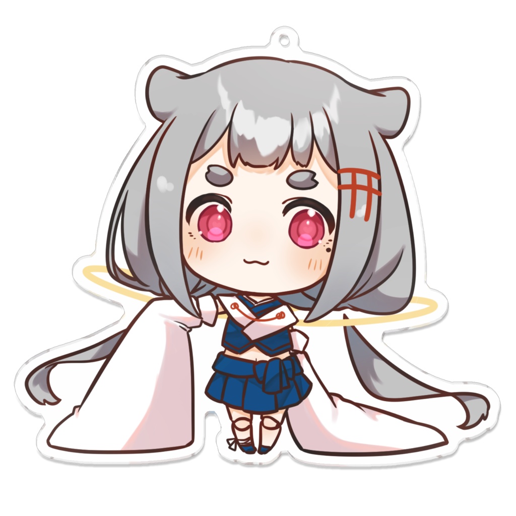 亜麻草つゆりアクリルキーホルダー100㎜×100㎜