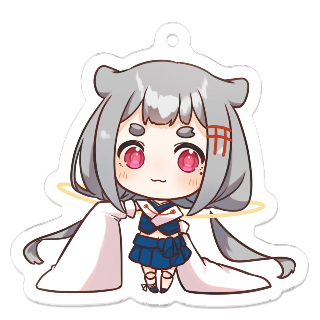 亜麻草つゆりアクリルキーホルダー50㎜×50㎜