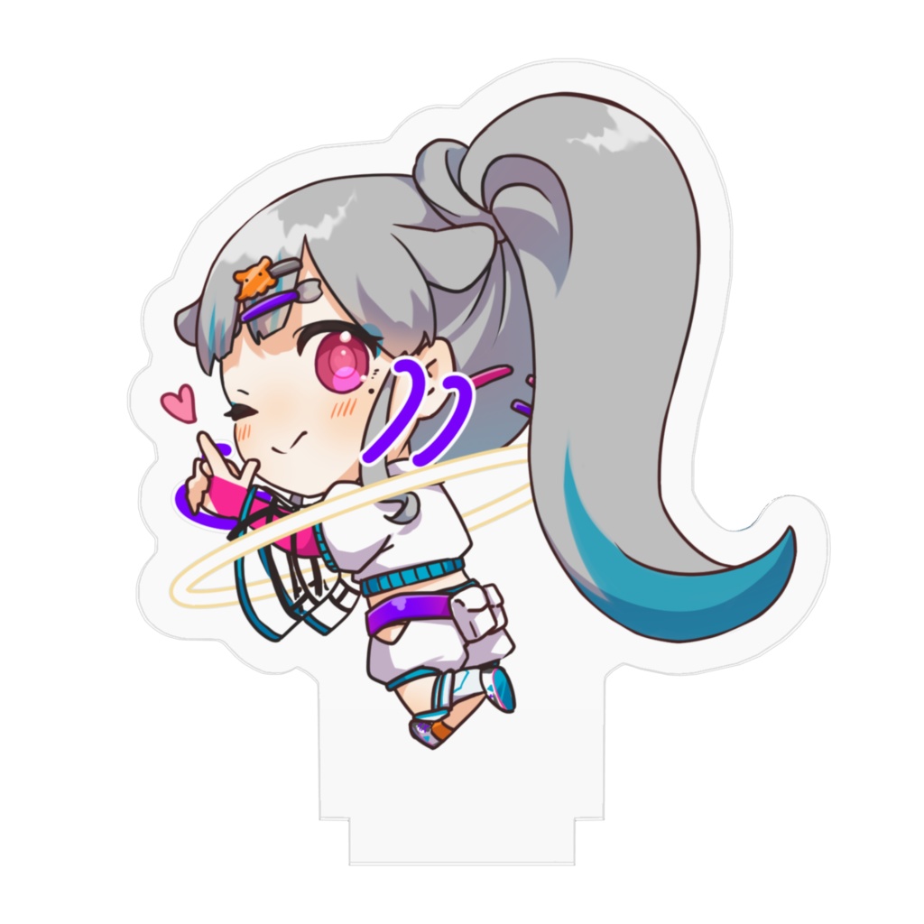 亜麻草つゆりSDアクリルフィギュアゲーミング衣装