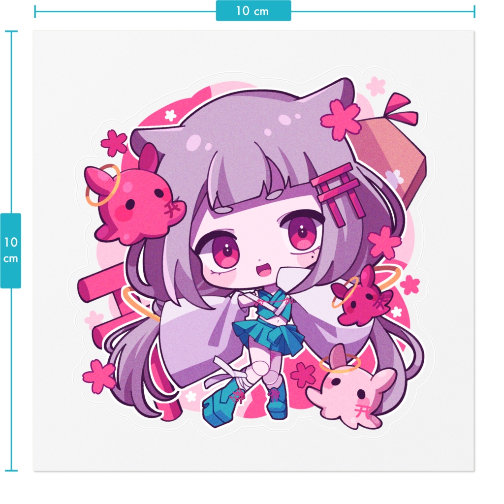 亜麻草つゆり通常衣装ステッカー