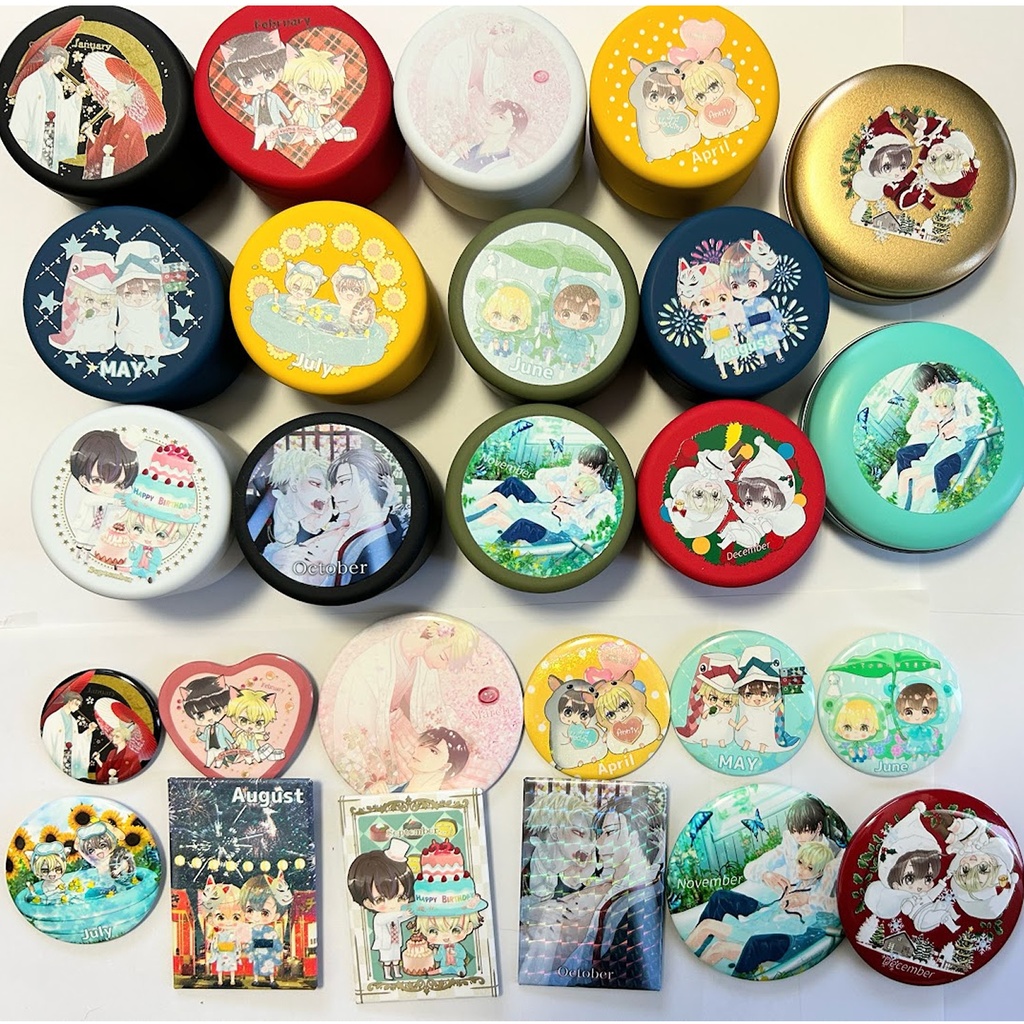 【匿名配送】缶バッジ＆ミニ缶コンプリートセット