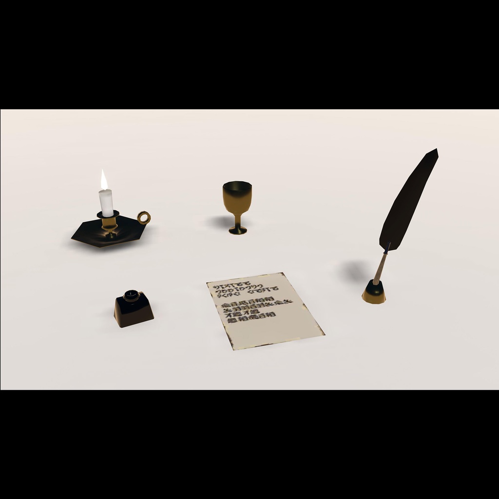 【3Dモデル】ブースプロップ詰め合わせ「家具らしきもの」セット