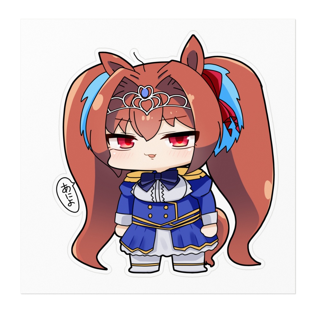 ステッカー 頭スッカスカーレット