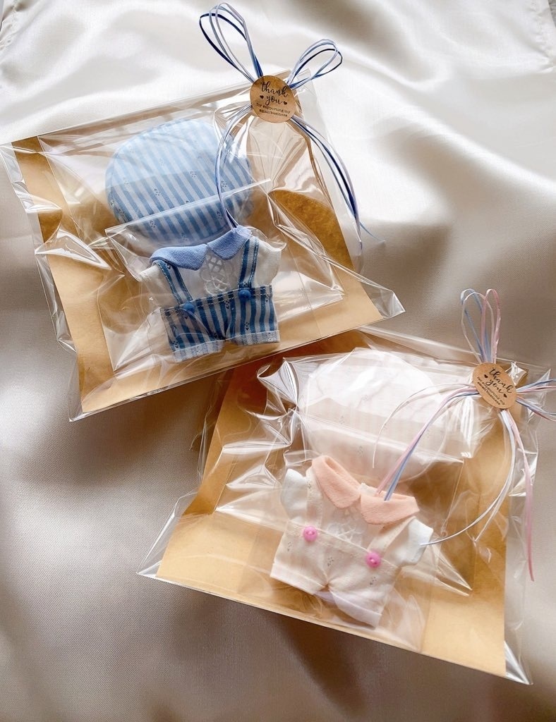 ボーダー柄ぬい服セット2色