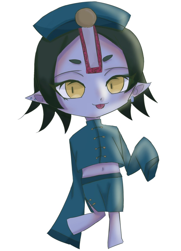 創作 キョンシー ステッカー 👻