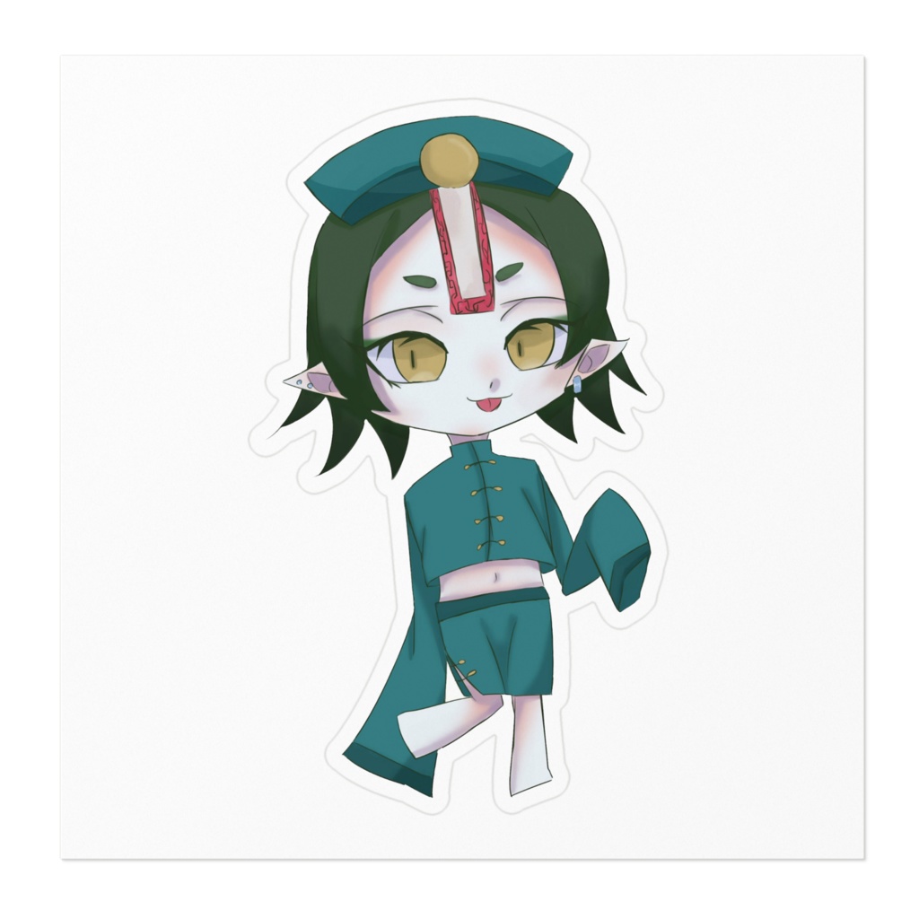 創作 キョンシー ステッカー 👻