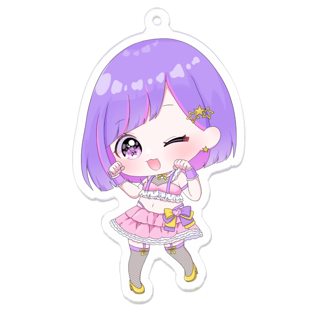 花礫めも 2nd Anniversary アクリルキーホルダーB
