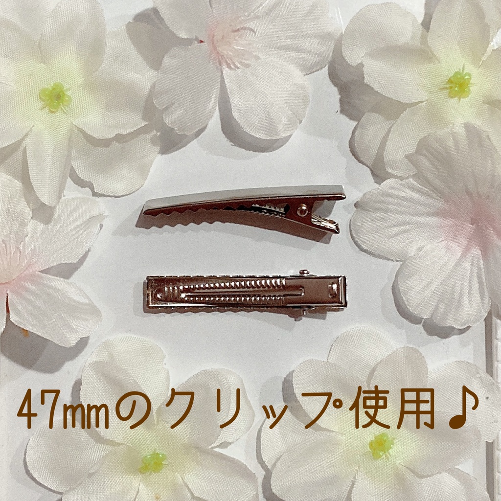 繰り返し使える!きれい かわいい ♪ パール と オーガンジー ・ 和柄 リボン の 蝶々 キッズ ヘアゴム ヘアクリップ 紫