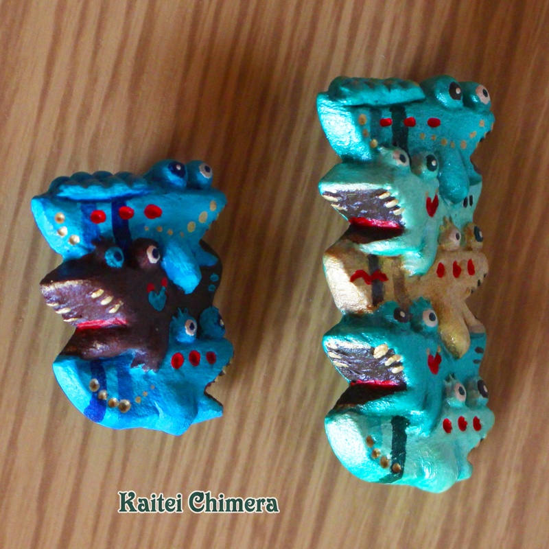 カレイなる積みわっにブローチ