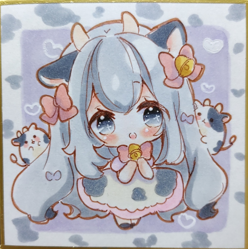 ちびっこアニマル　手描きイラスト