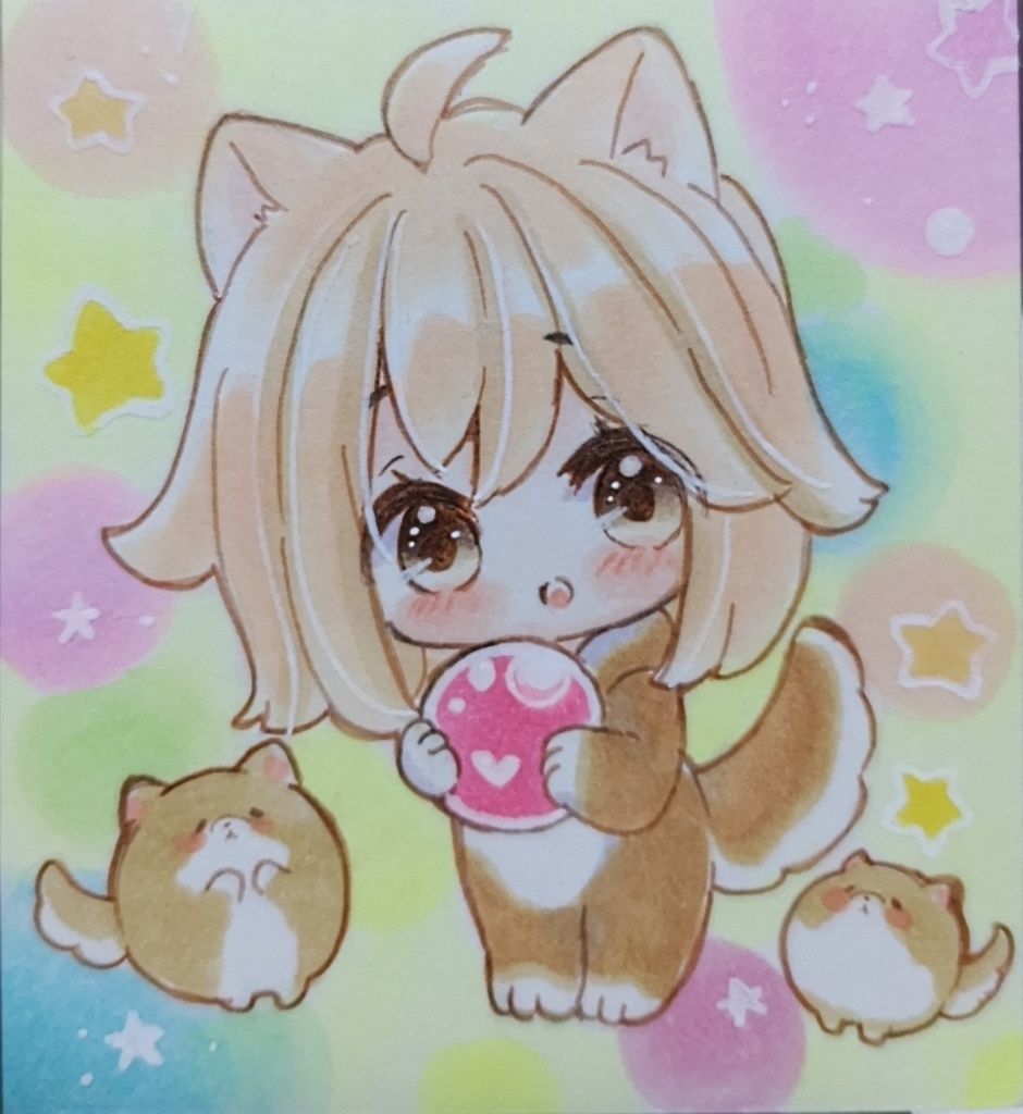 柴犬ちゃん　手描きイラスト