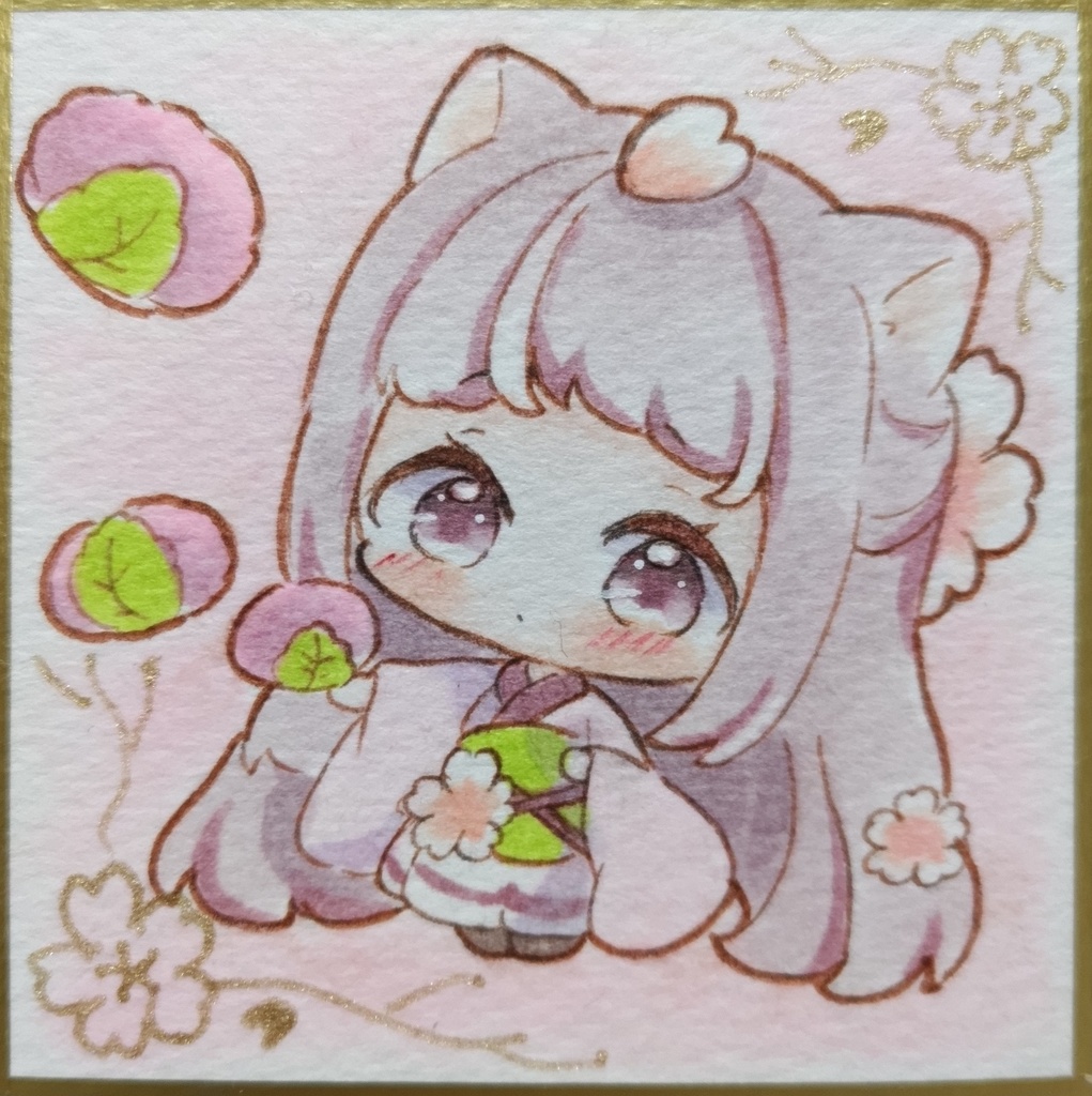 スイーツにゃんこ　桜もち