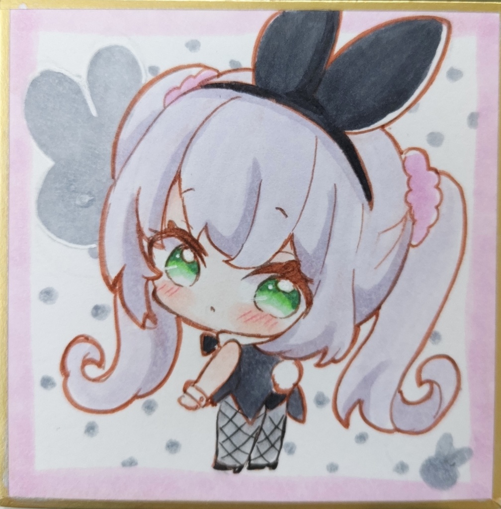 バニーガールちゃん　手描きイラスト