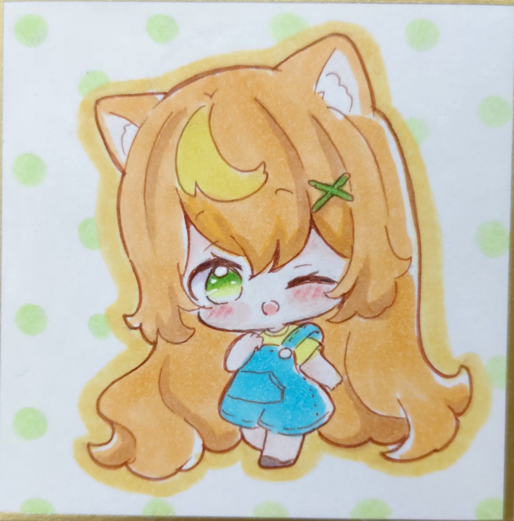 おちびねこたん　手描きイラスト