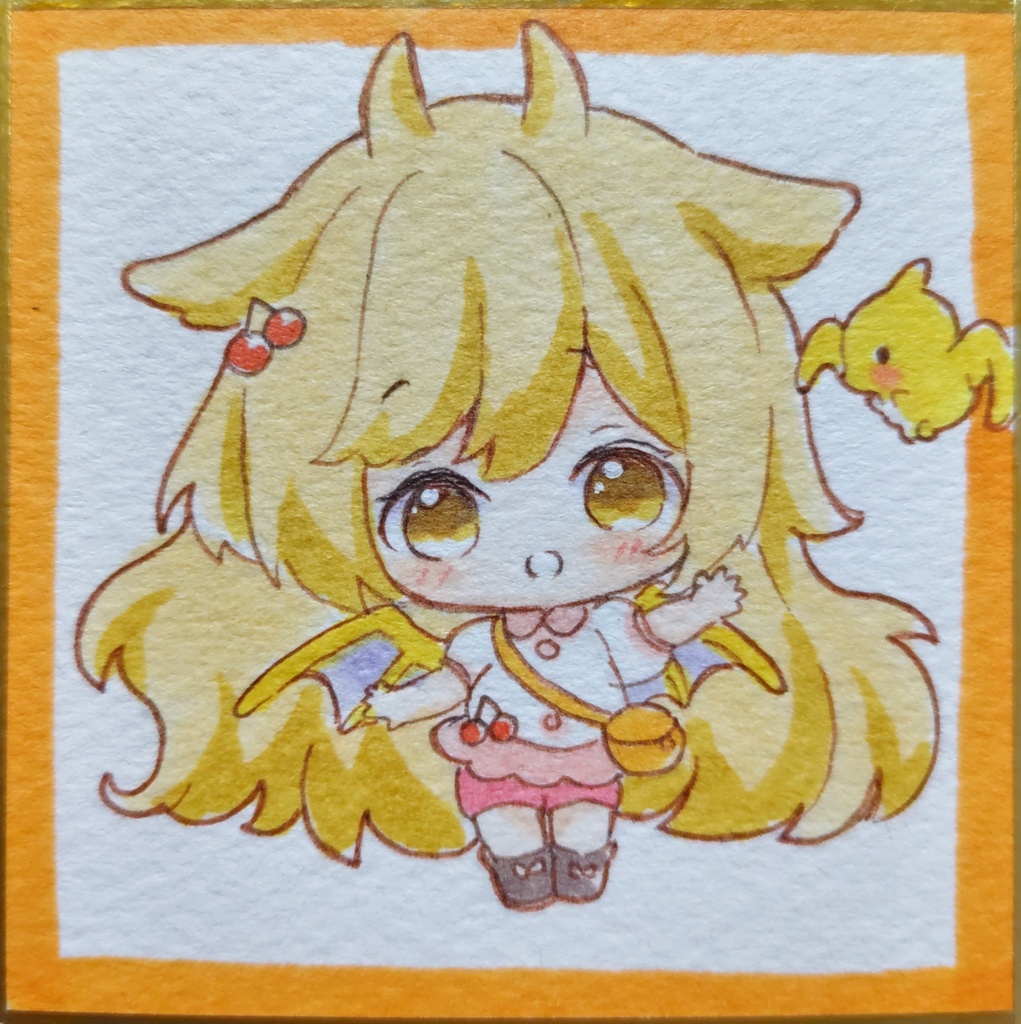おちびドラゴンちゃん　手描きイラスト