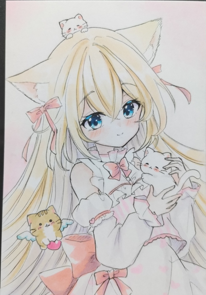 ウチのにゃんこ　手描きイラスト