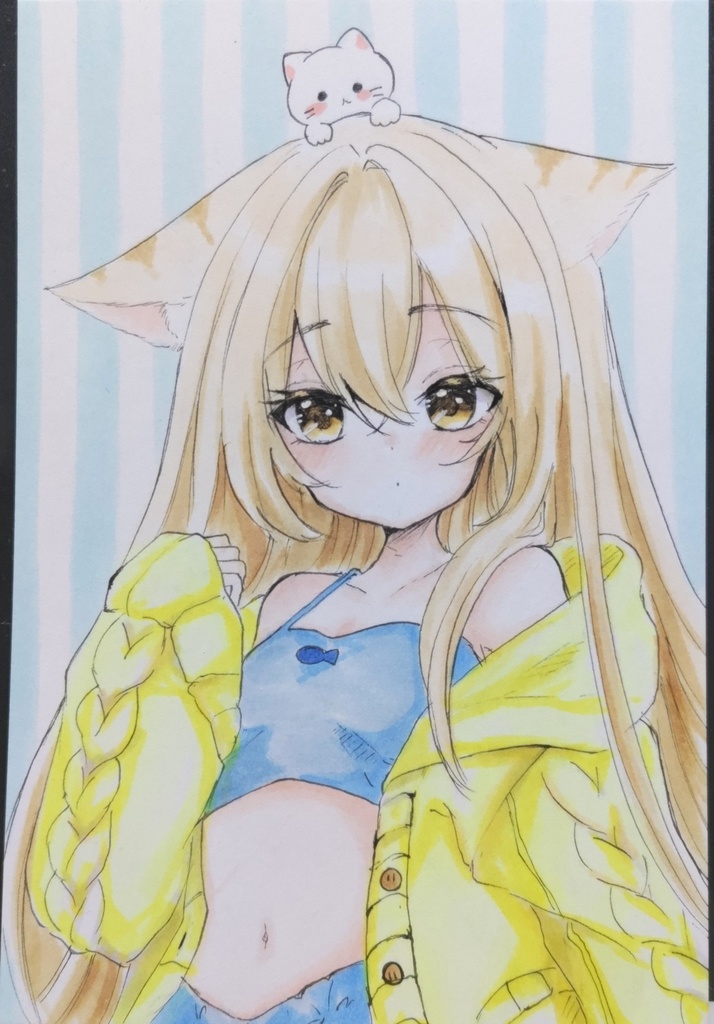 ウチのにゃんこ　手描きイラスト
