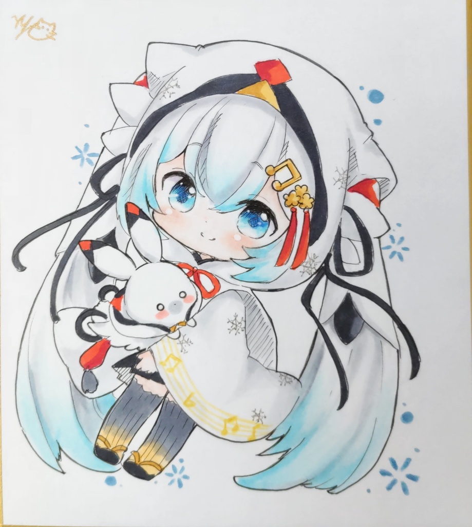 初音ミク ボーマス61お持ち帰り色紙