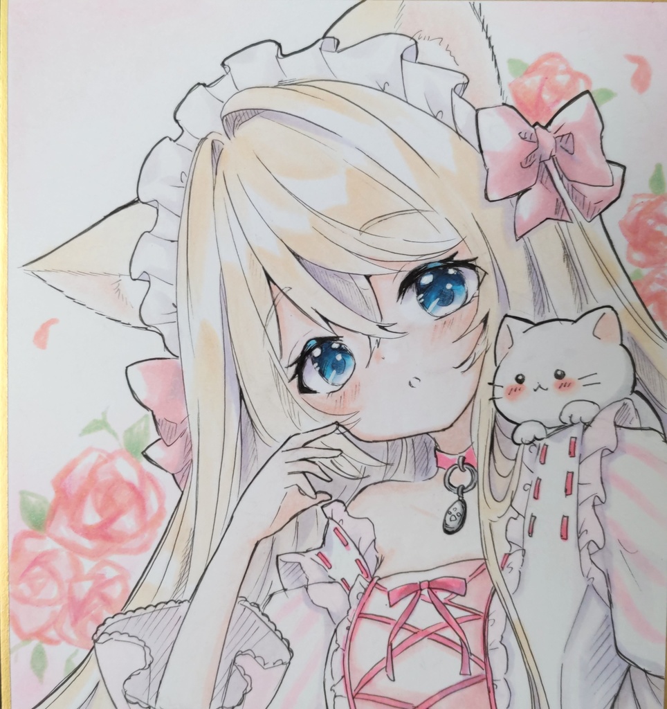 ウチのにゃんこ　手描きイラスト