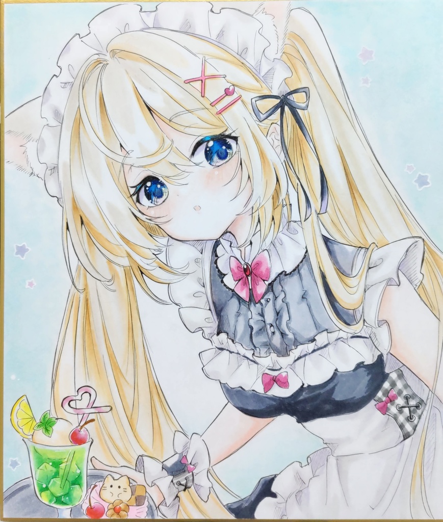 うちのにゃんこ　手描きイラスト