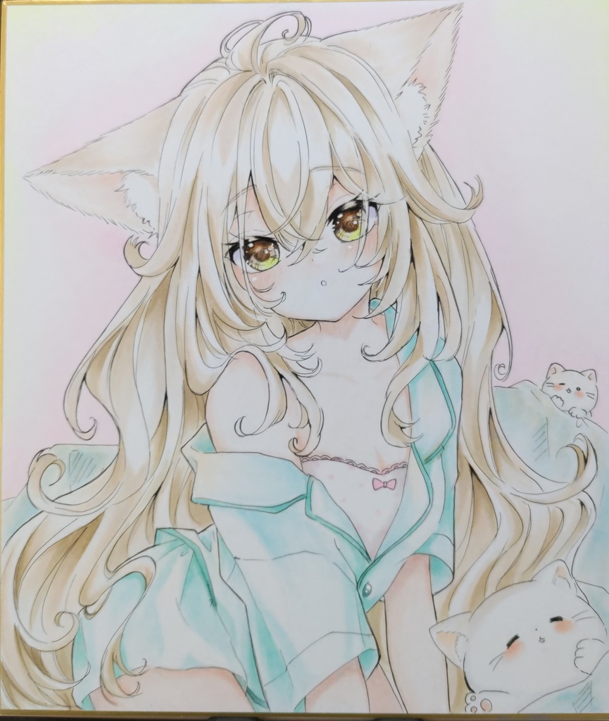 うちのにゃんこ　手描きイラスト