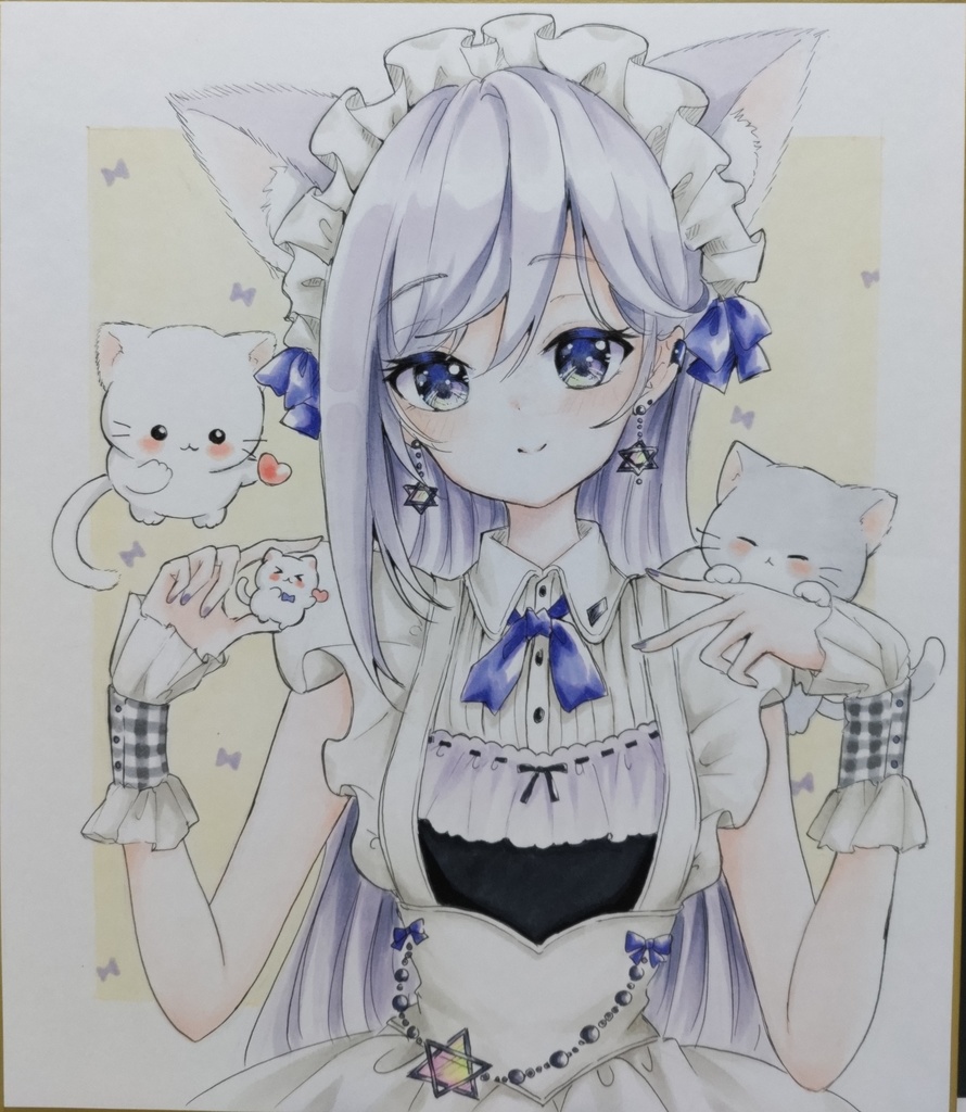 うちのにゃんこ　手描きイラスト