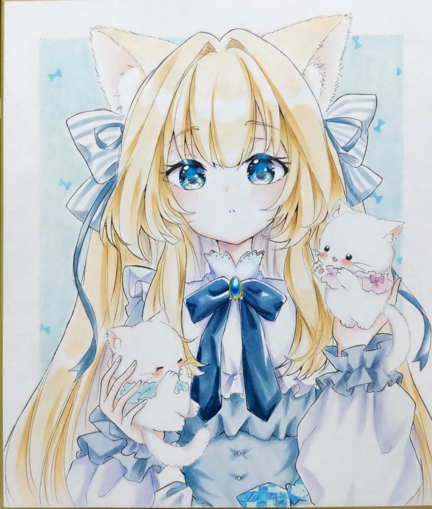 うちのにゃんこ　手描きイラスト