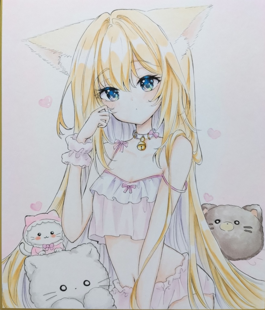 うちのにゃんこ　手描きイラスト