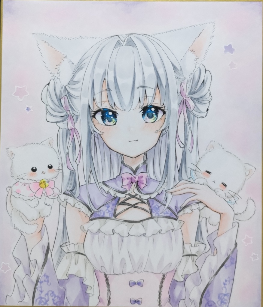 うちのにゃんこ　手描きイラスト