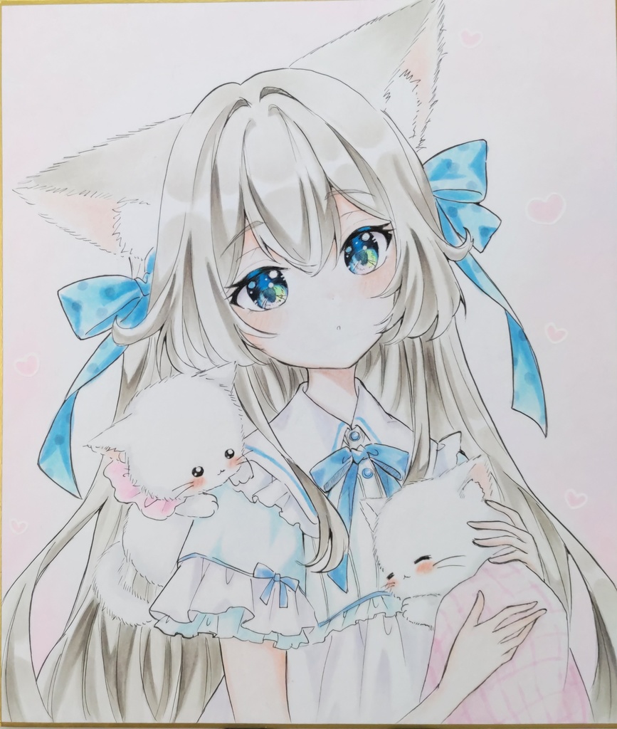 うちのにゃんこ　手描きイラスト