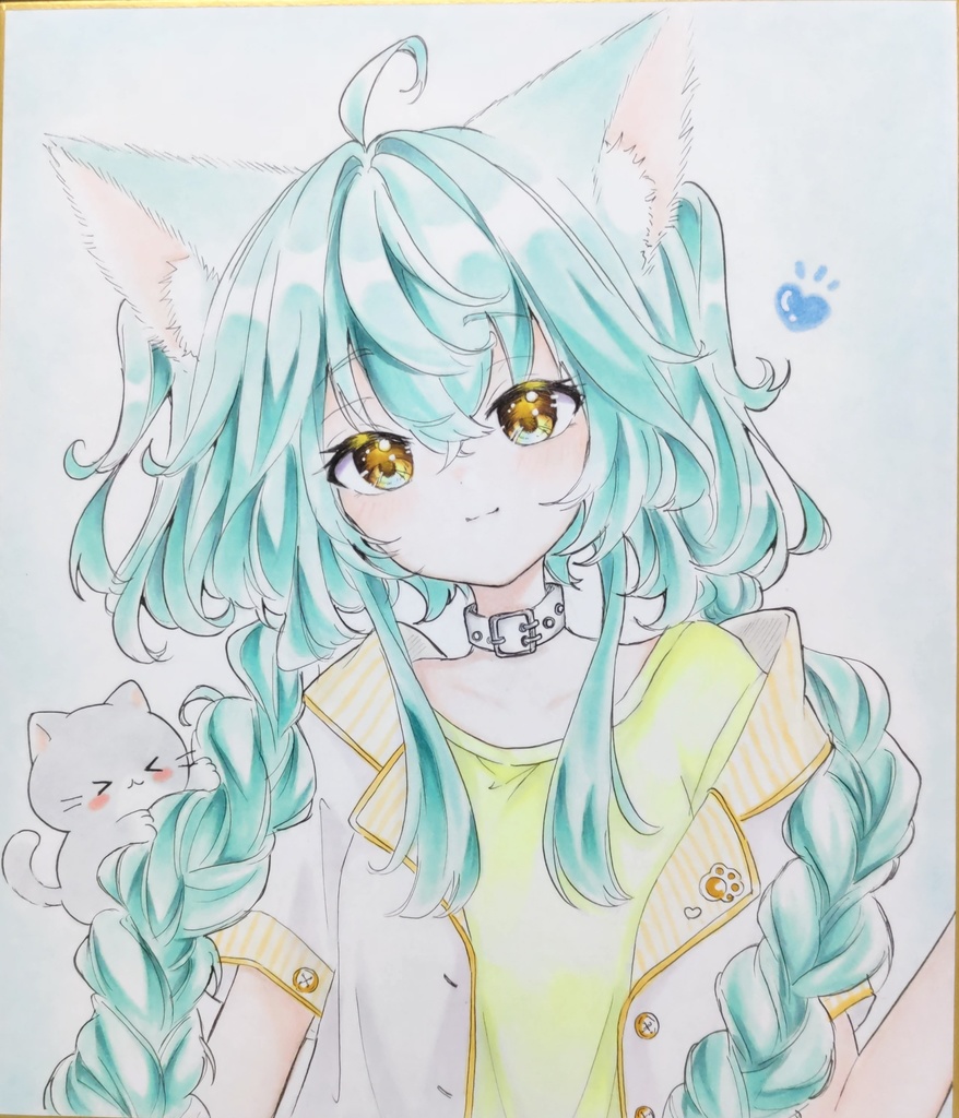 うちのにゃんこ　手描きイラスト