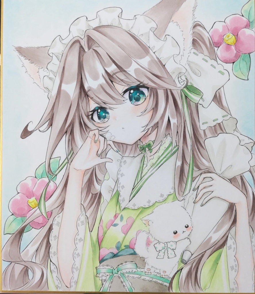 うちのにゃんこ　手描きイラスト