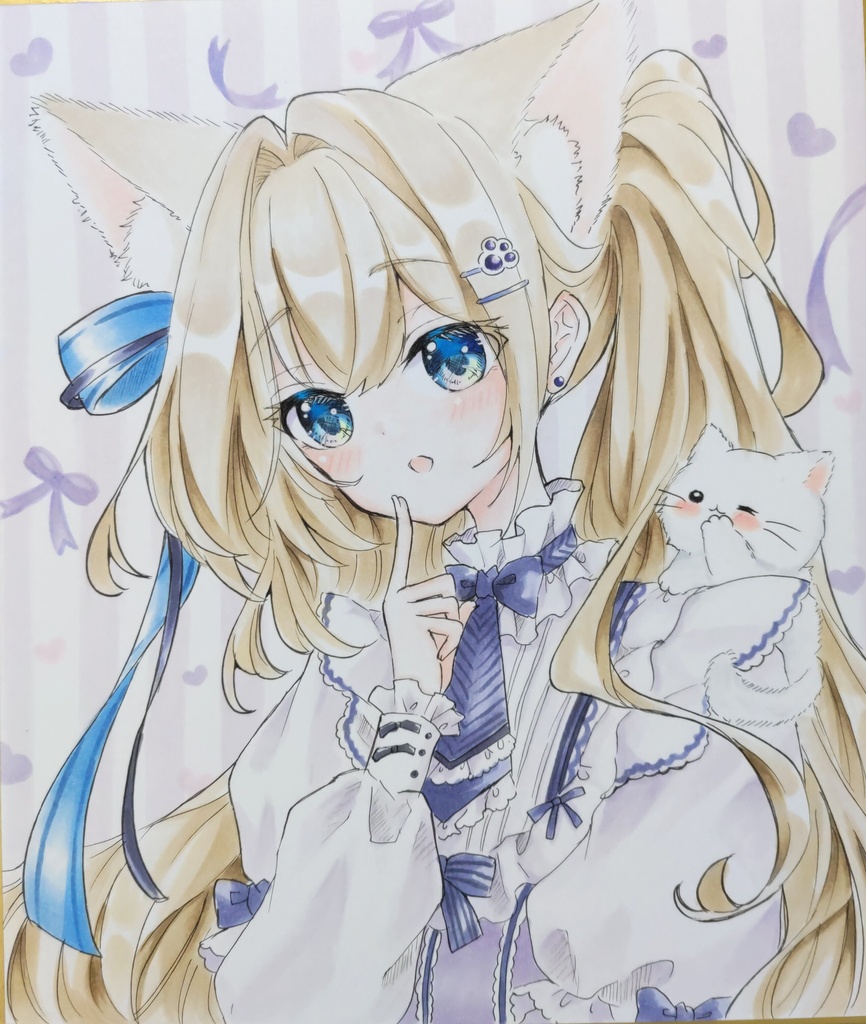 うちのにゃんこ　手描きイラスト